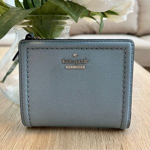 Kate Spade Light Blue Trifold Wallet